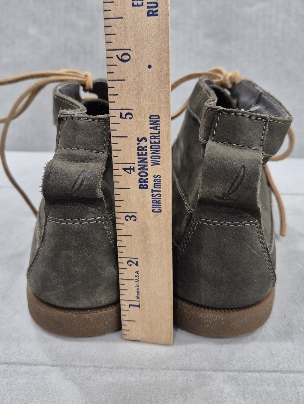 Sperry Top Sider nubuck chukka boots men's 9M olive green soft leather nautical - Picture 6 of 15